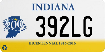 IN license plate 392LG