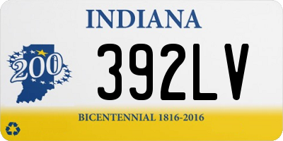 IN license plate 392LV