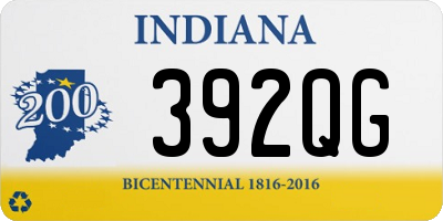 IN license plate 392QG