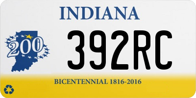 IN license plate 392RC