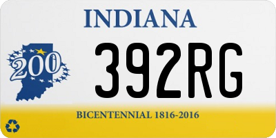 IN license plate 392RG