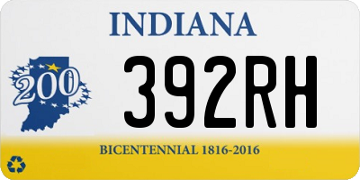 IN license plate 392RH