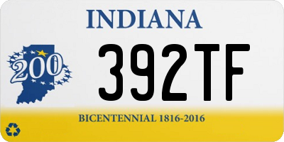 IN license plate 392TF