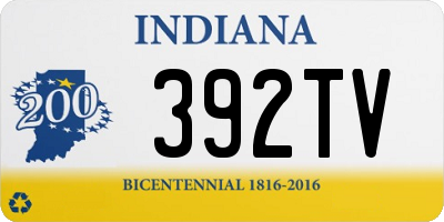 IN license plate 392TV