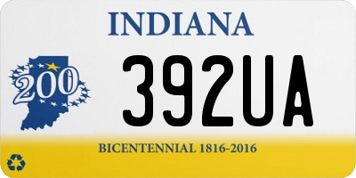 IN license plate 392UA