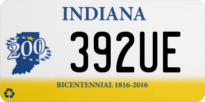 IN license plate 392UE