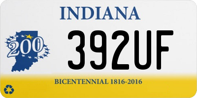 IN license plate 392UF