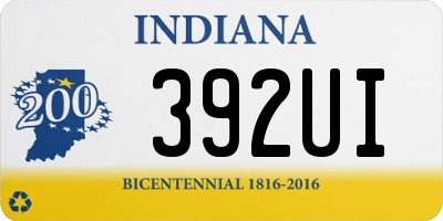 IN license plate 392UI