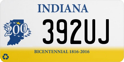 IN license plate 392UJ