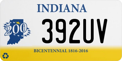 IN license plate 392UV