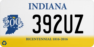 IN license plate 392UZ