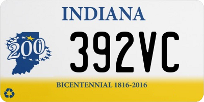 IN license plate 392VC