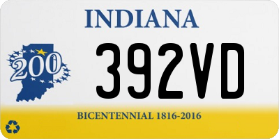 IN license plate 392VD