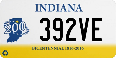 IN license plate 392VE