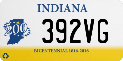 IN license plate 392VG