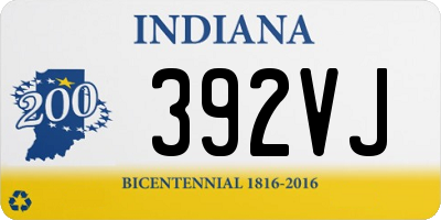 IN license plate 392VJ