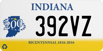 IN license plate 392VZ