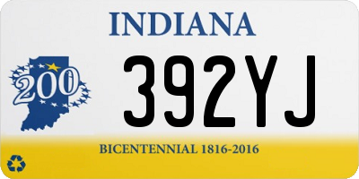 IN license plate 392YJ