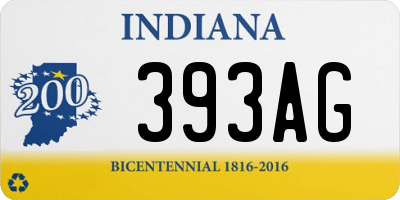 IN license plate 393AG