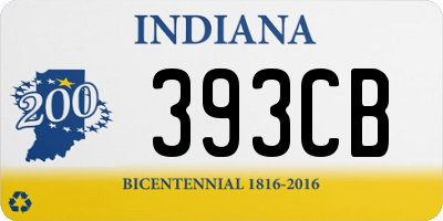 IN license plate 393CB