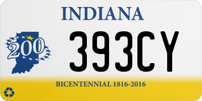 IN license plate 393CY