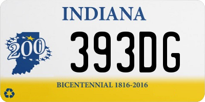 IN license plate 393DG