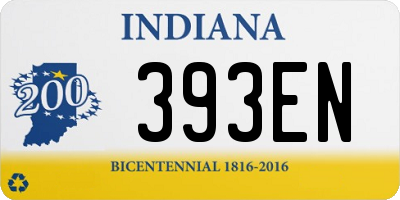 IN license plate 393EN