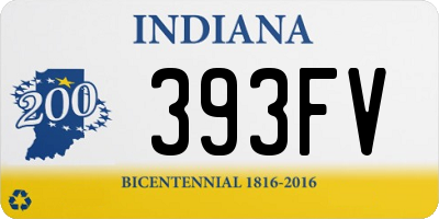 IN license plate 393FV