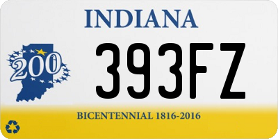 IN license plate 393FZ