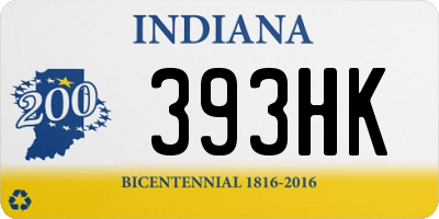 IN license plate 393HK