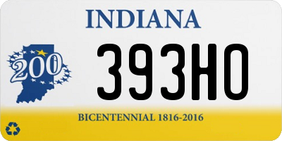 IN license plate 393HO