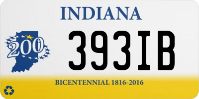 IN license plate 393IB