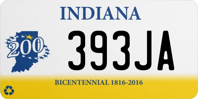 IN license plate 393JA