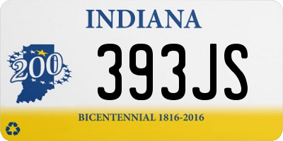 IN license plate 393JS