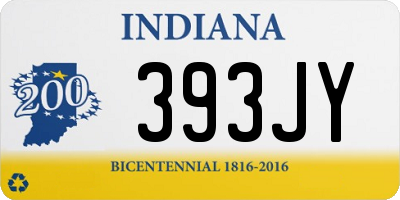 IN license plate 393JY