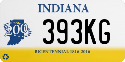 IN license plate 393KG