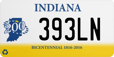 IN license plate 393LN