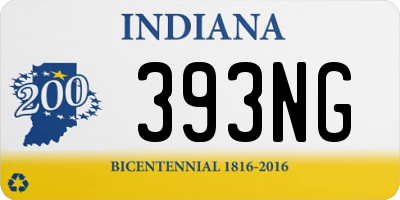 IN license plate 393NG