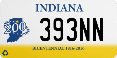 IN license plate 393NN