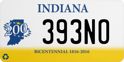 IN license plate 393NO