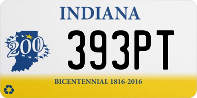 IN license plate 393PT