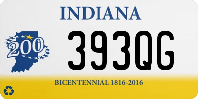 IN license plate 393QG