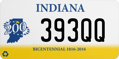 IN license plate 393QQ