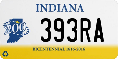 IN license plate 393RA