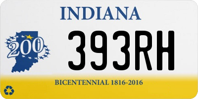 IN license plate 393RH