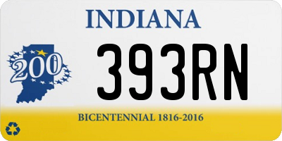 IN license plate 393RN