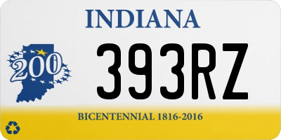 IN license plate 393RZ