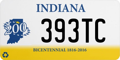 IN license plate 393TC