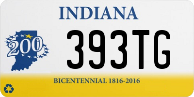 IN license plate 393TG