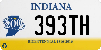 IN license plate 393TH